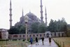 Iona, Jim M, Tony & Eileen at the Blue Mosque.  Photo: DC.